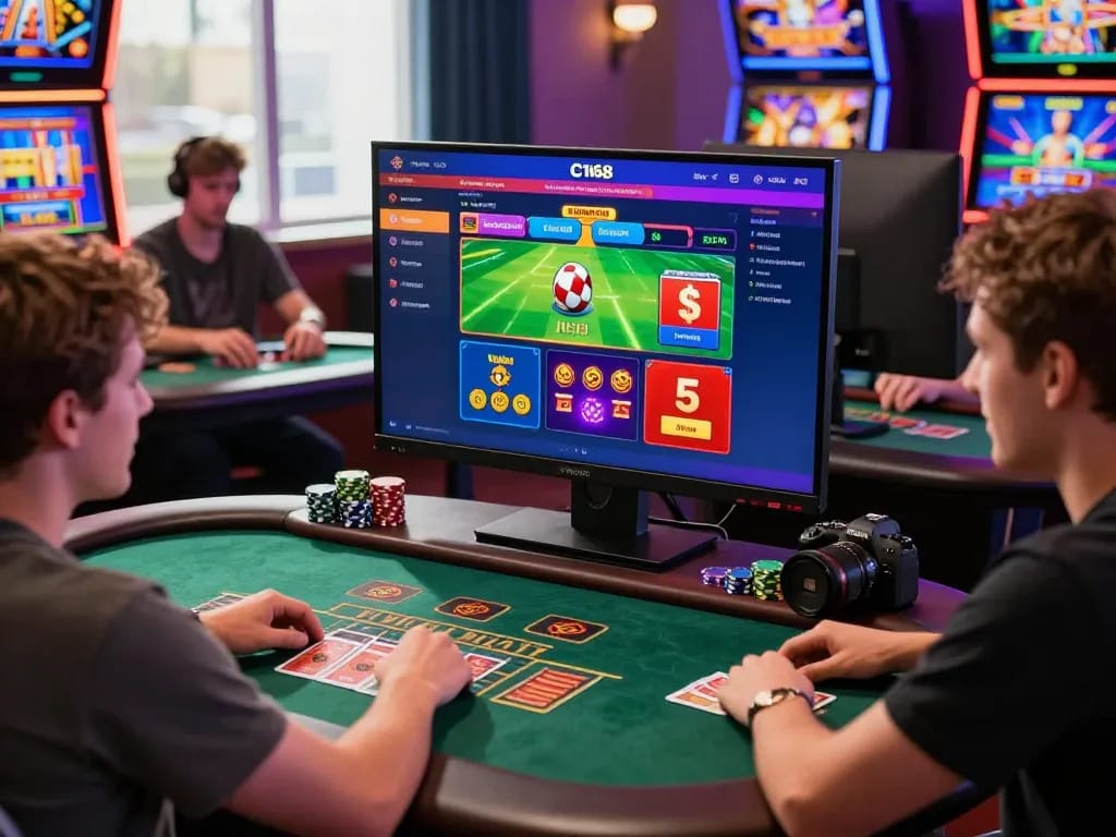 C168 online gambling platform showing engaging gaming sections and exciting player interactions.