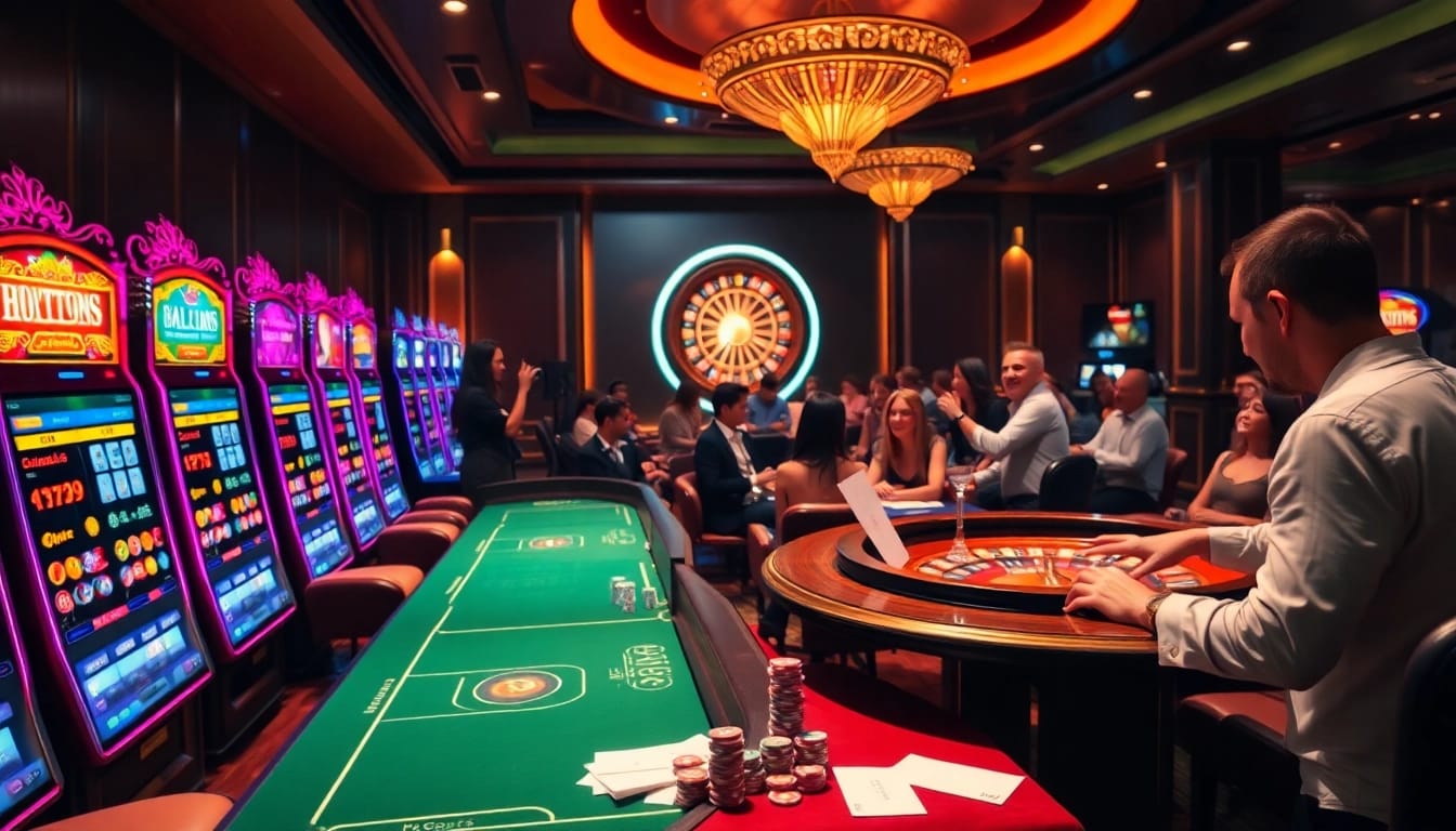 Experience gambling excitement at thabet.baby with vibrant slot machines and elegant poker tables.