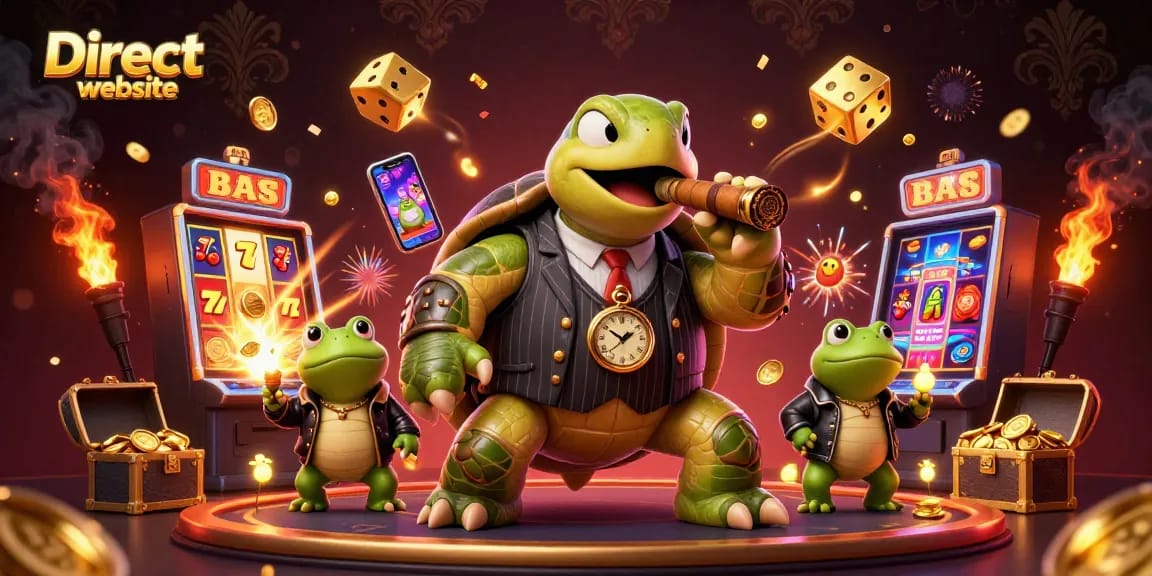 Experience thrilling gameplay at the Direct website with vibrant slot machine celebrations and animated casino characters.
