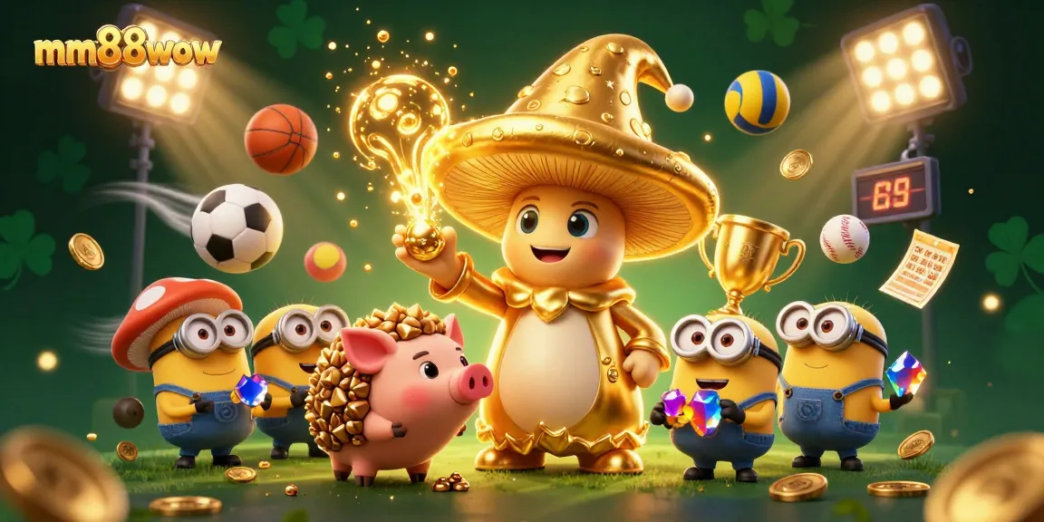 Bet on exciting 2026 casino experiences with mm88wow's dynamic betting scene illustration.