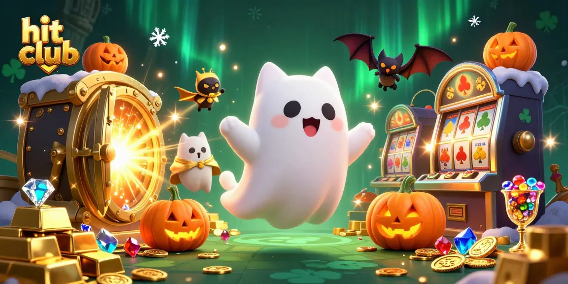 Engage with the hit club where a friendly ghost cat and bat explore a haunted casino filled with treasures.