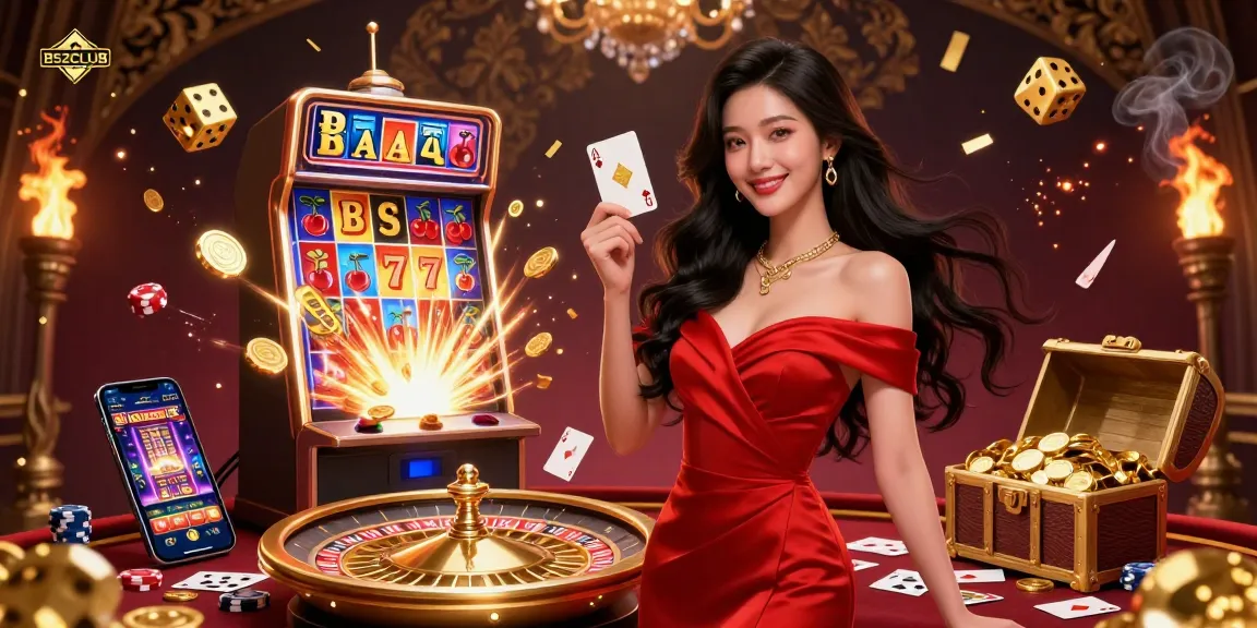 B52CLUB enhances your gaming experience with stunning visuals and interactive elements in a vibrant casino atmosphere.