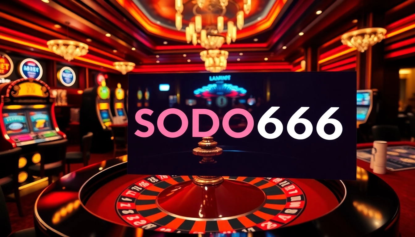Experience the thrill of winning at SODO66 with vibrant casino tables and exciting games.