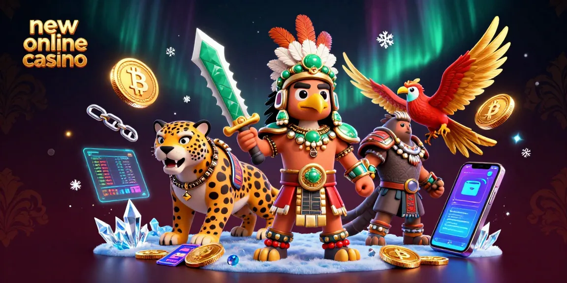 Experience the allure of new online casino gameplay with Aztec warriors and crypto-themed elements.