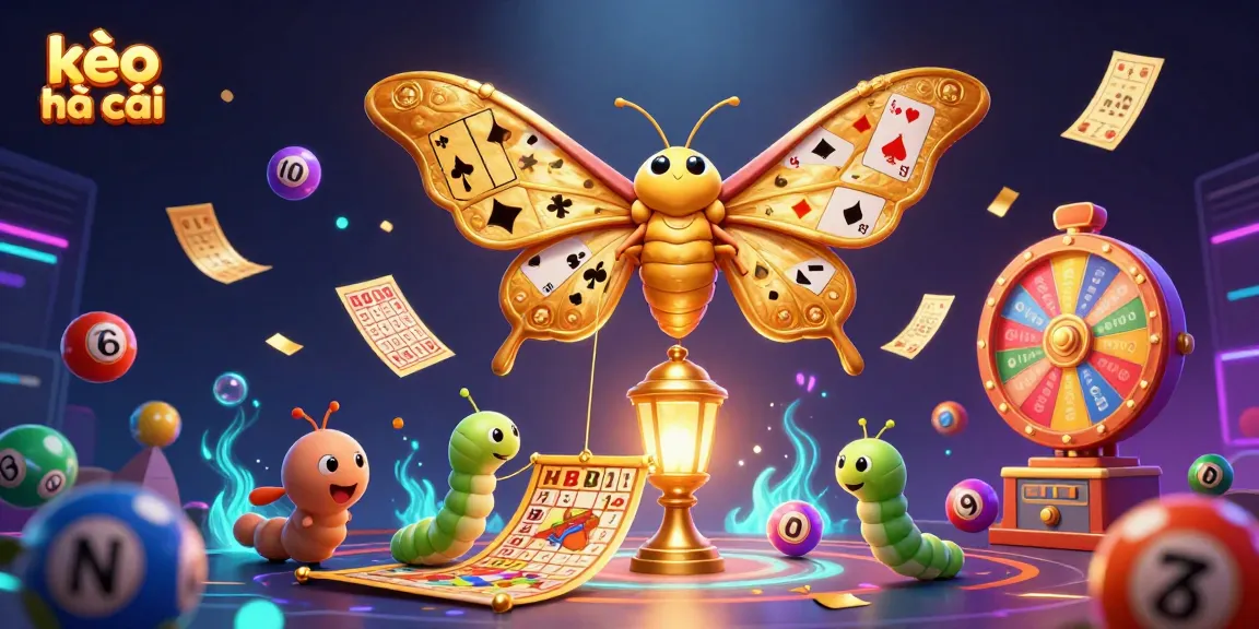 Experience the excitement of kèo nhà cái with dynamic lottery balls and vibrant casino elements.