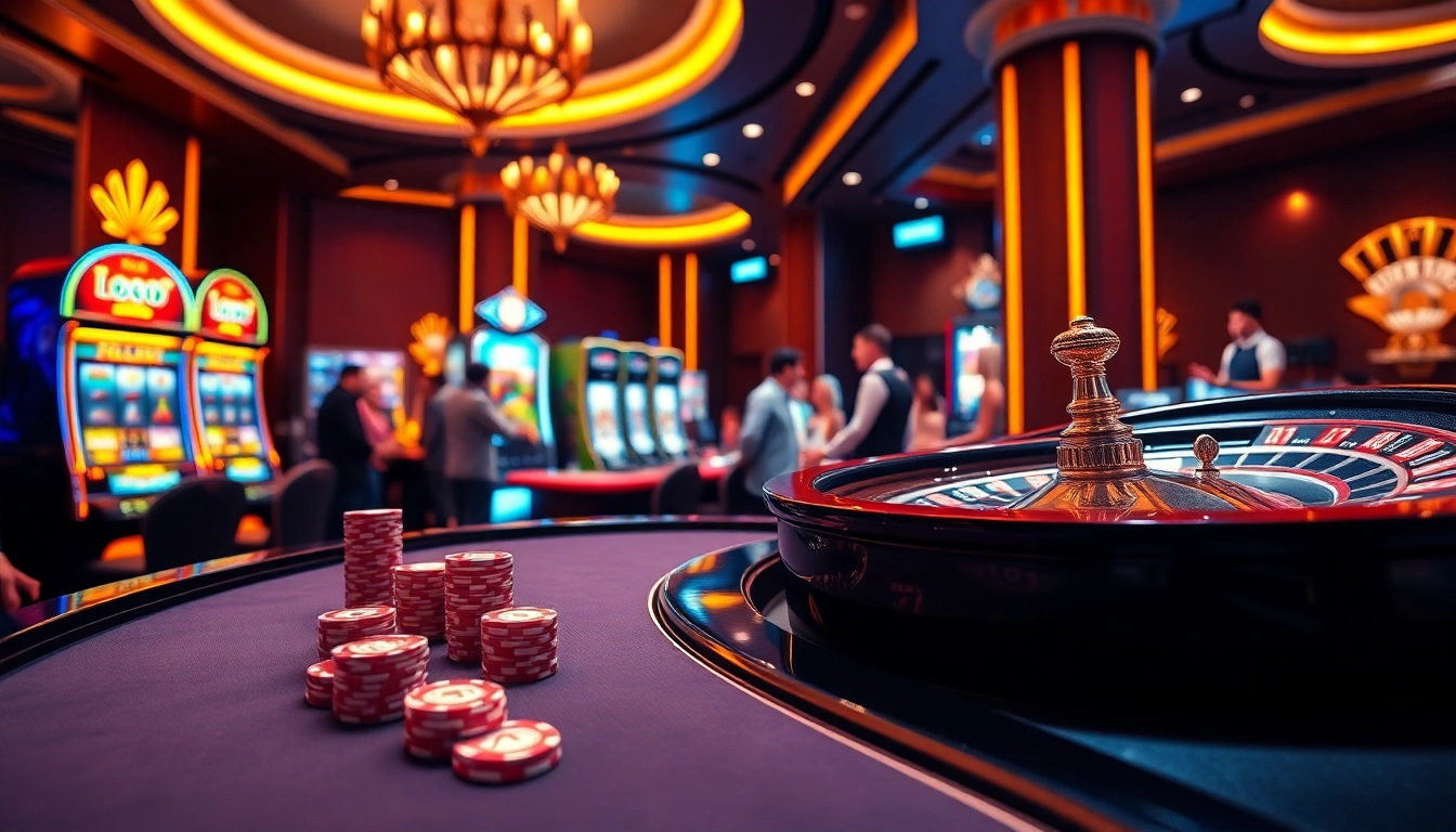 Experience the thrill of gambling excitement at 888vina.com with vibrant casino visuals.