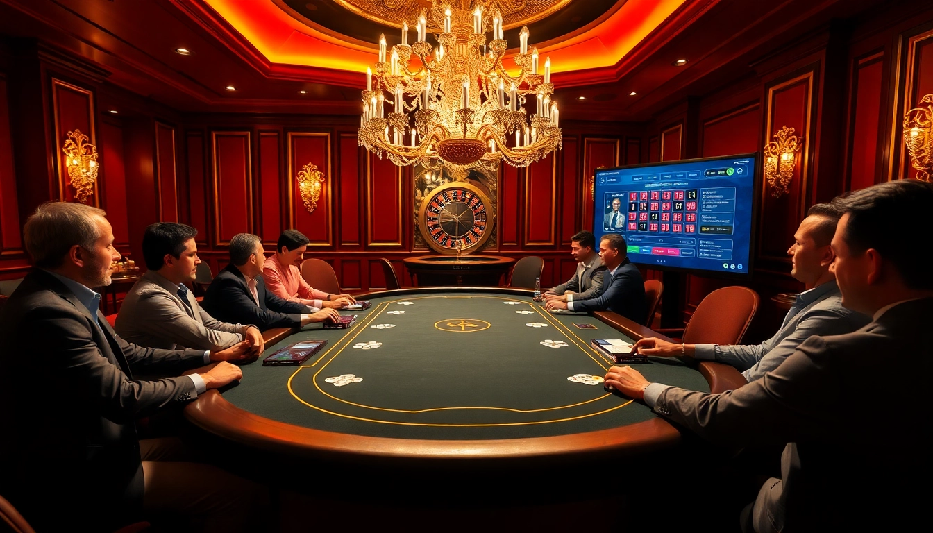 Experience thrilling poker action at luck8.london with vibrant casino elements and players.