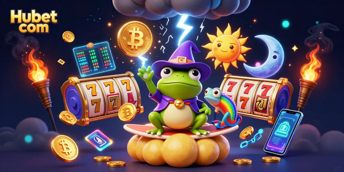 Engage in gaming excitement with Hubet com, featuring vibrant jackpot action and lively characters.