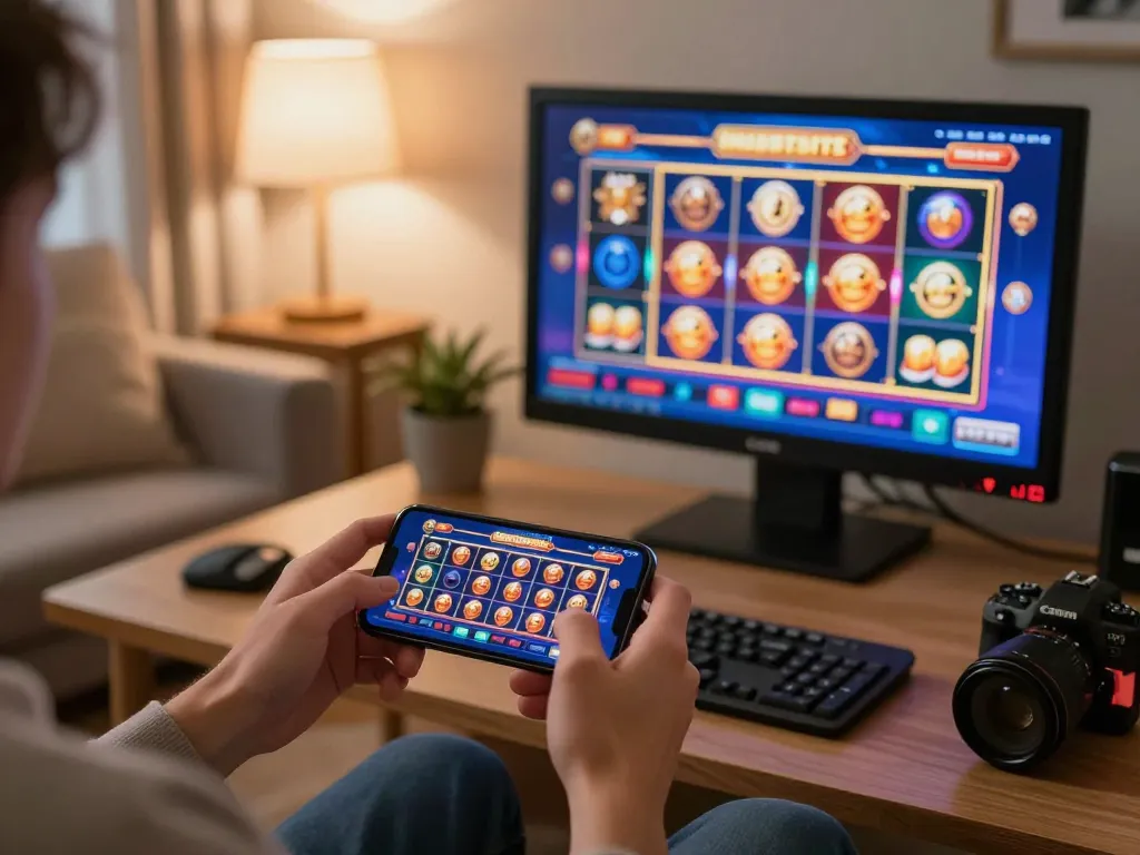 Engaging gameplay on smartphone with 32win11 app highlighting mobile casino excitement
