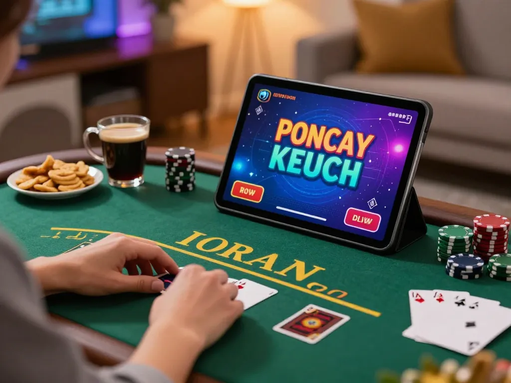 Engaging in a live dealer blackjack game at king88 com with cozy home setup and snacks
