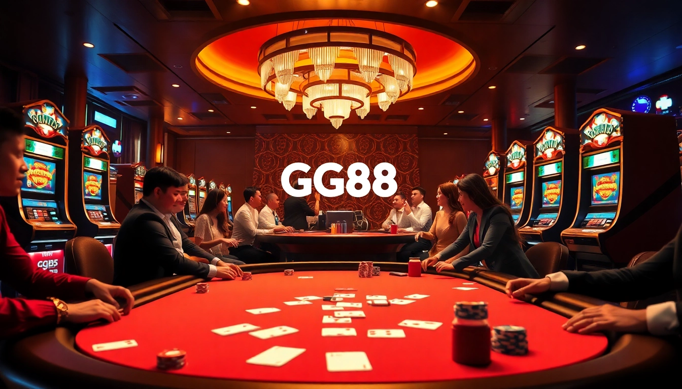 Experience thrilling poker gameplay at https://www.gg88com.com/ with vibrant casino atmosphere.