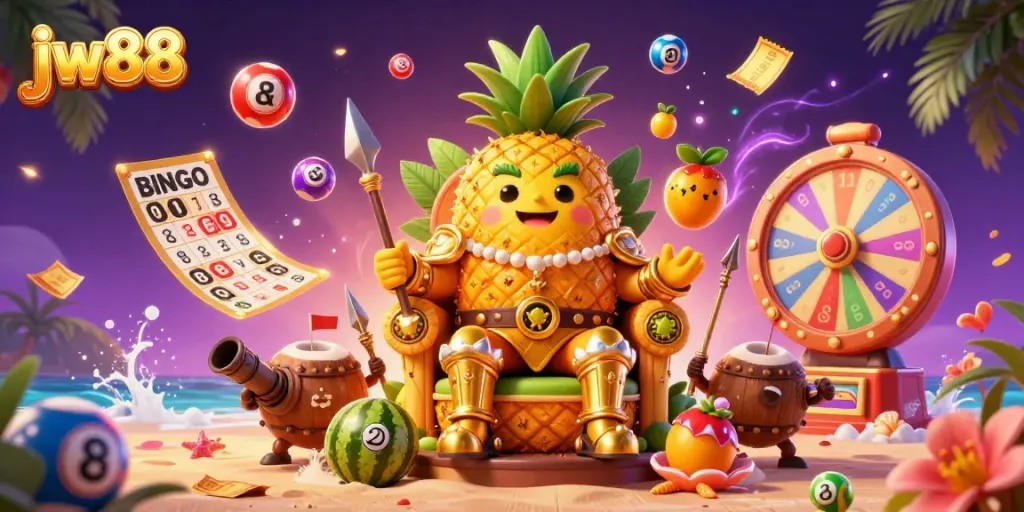 Engage in thrilling games at jw88 with festive lottery elements and a vibrant beach casino.