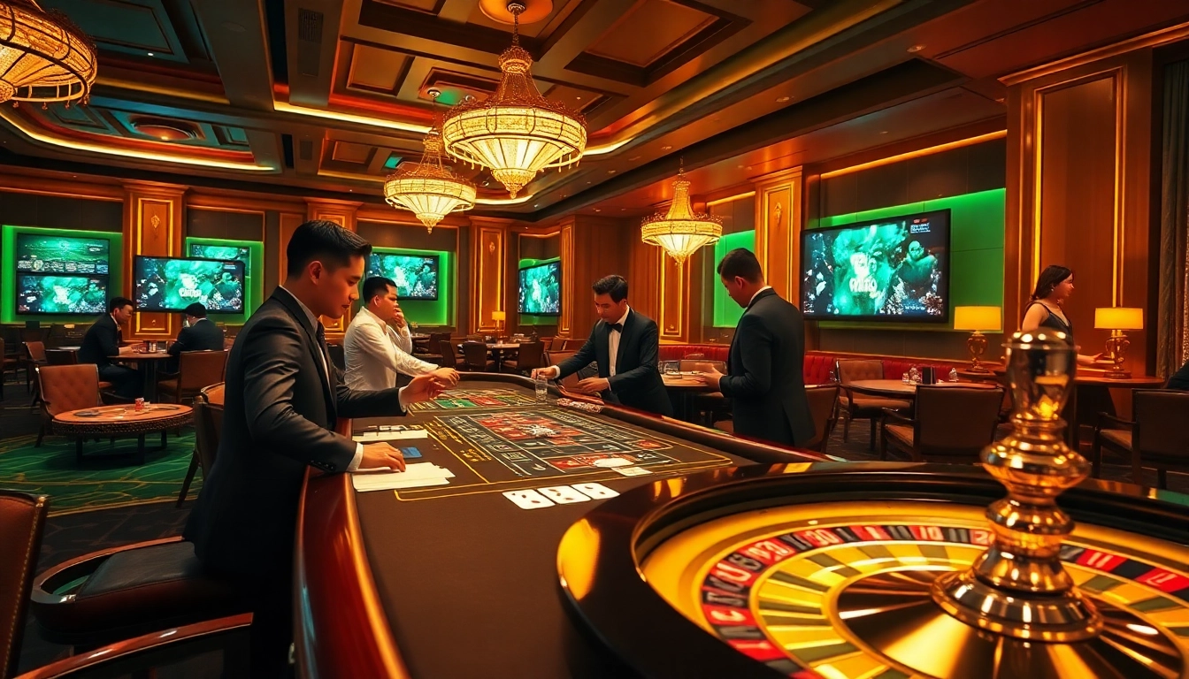 Experience the thrill at nhà cái kim88 with professional dealers, vibrant poker chips, and an engaging atmosphere.