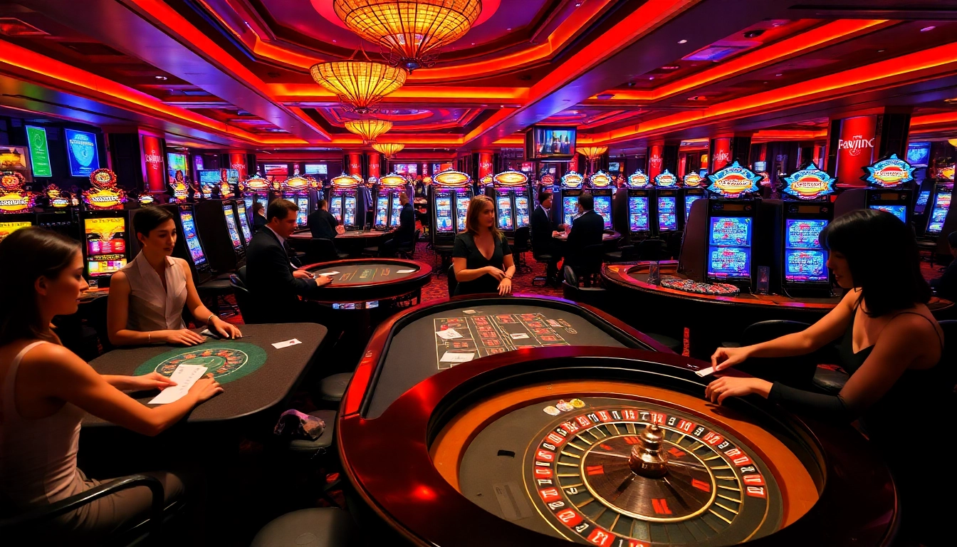Experience the thrill of casino action at kuwinblog.com with professional dealers at vibrant tables.