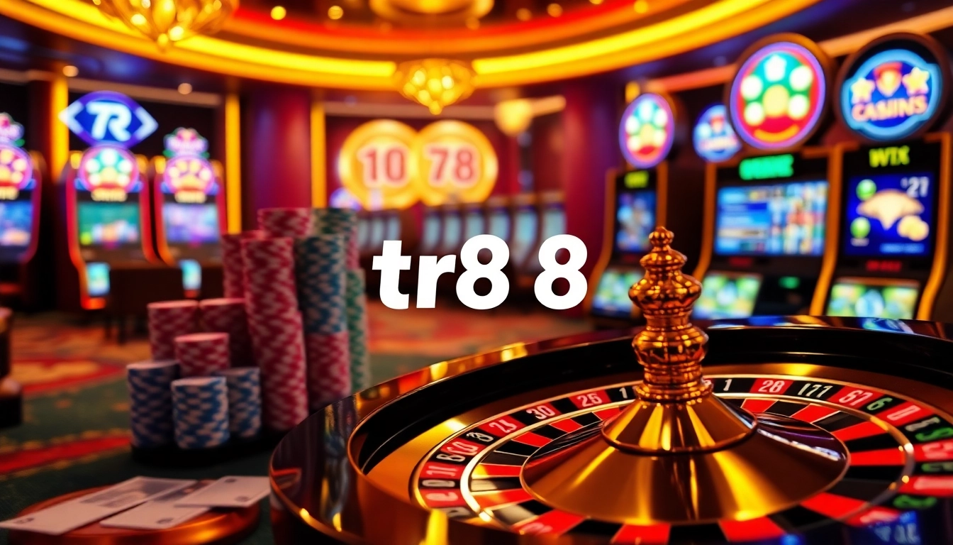 Experience thrilling gameplay at tr88 interactive casino tables with vibrant poker chips.