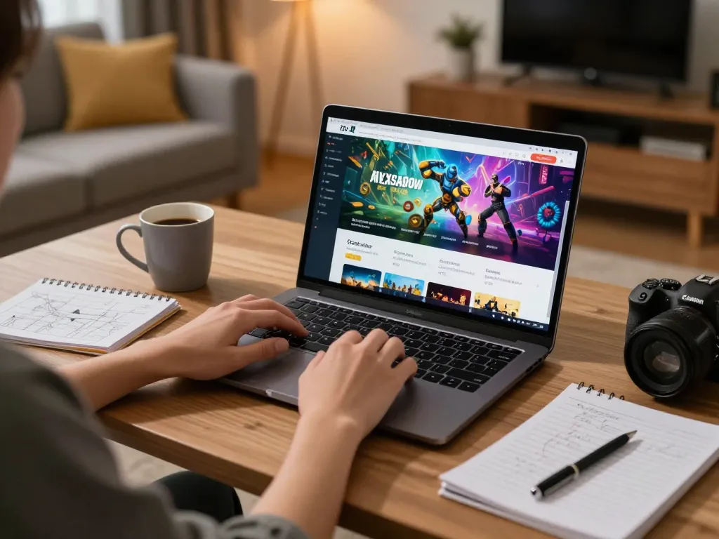 Engaging online gaming session on top5gamebaidoithuong platform with cozy home atmosphere