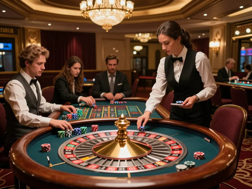 Experience the thrill of placing bets at the glamorous roulette table, link mb66 for your gaming adventure.