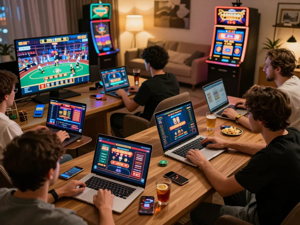Engaged players enjoying thrilling games on 789win online casino platform, showcasing dynamic betting action.