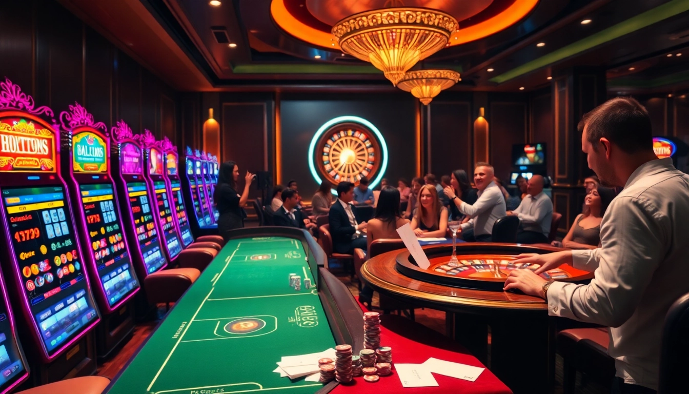 Experience gambling excitement at thabet.baby with vibrant slot machines and elegant poker tables.