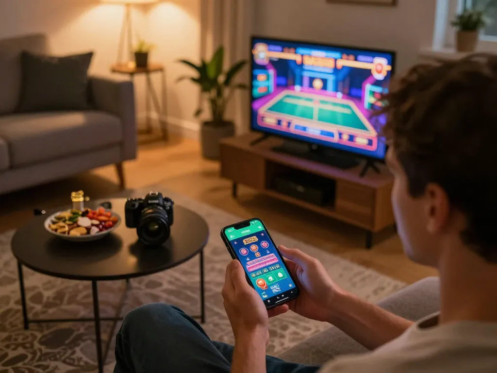 Engaging in mobile gambling with Sv368 app in a cozy home setting