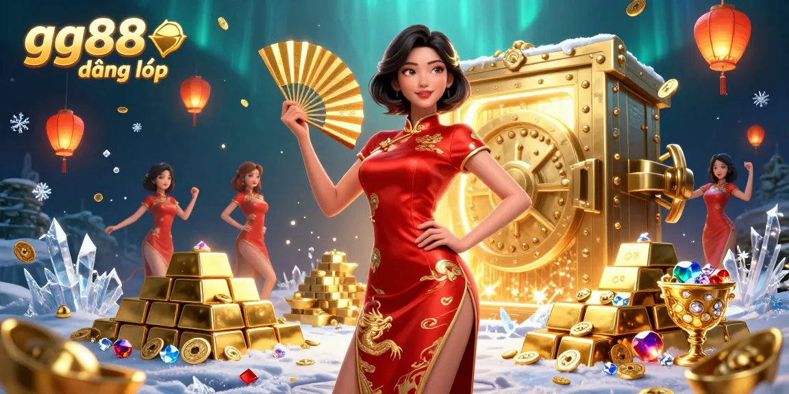Join the action at gg88 đăng nhập, revealing golden treasures and vibrant characters in a captivating casino scene.
