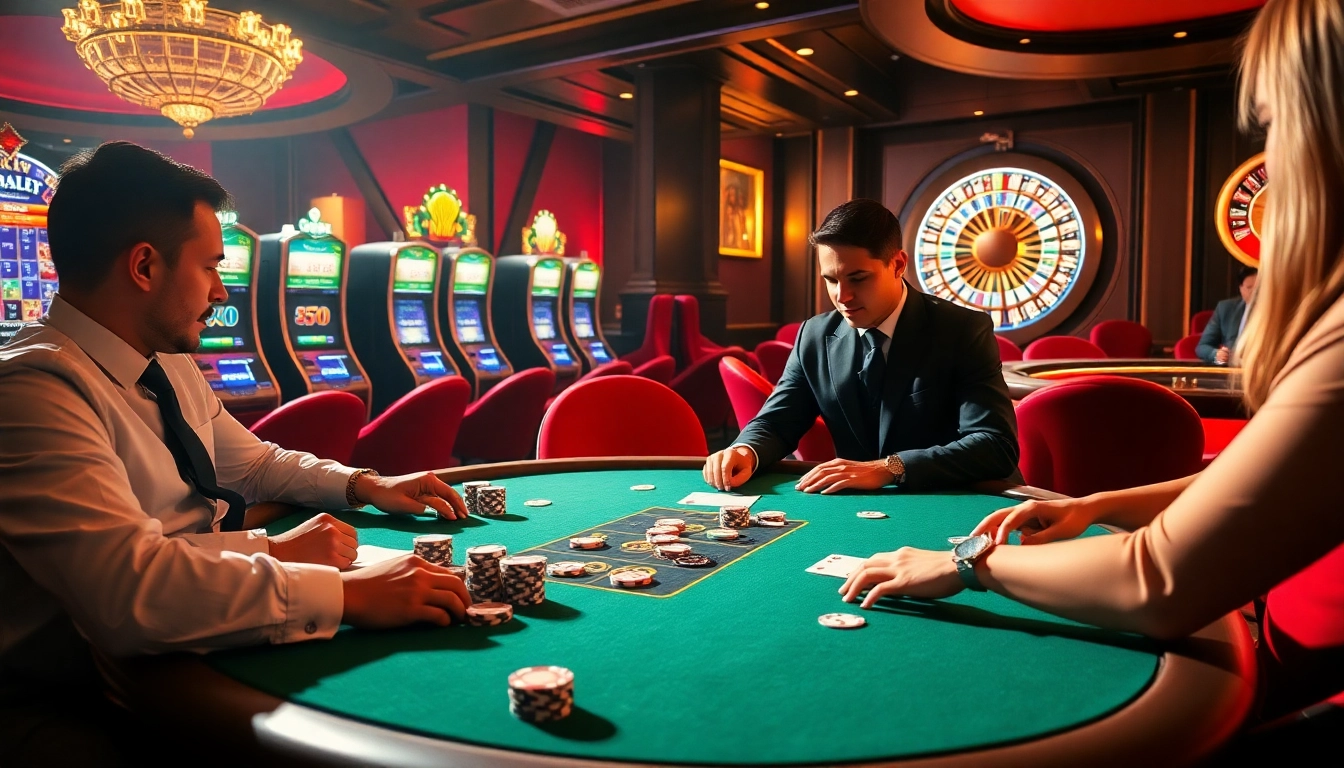 Engage in thrilling poker action at https://ok8386s.com/ with chips and cards elegantly laid out.