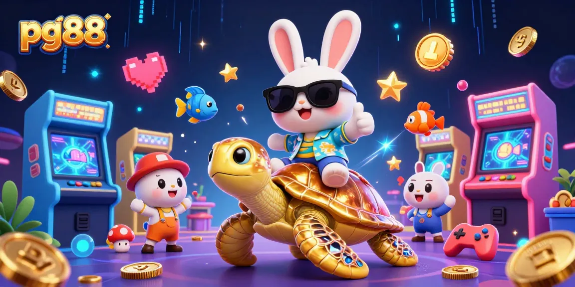 Engage with pg88 by spinning vibrant 3D slots while enjoying lucky rabbits and turtles' excitement!