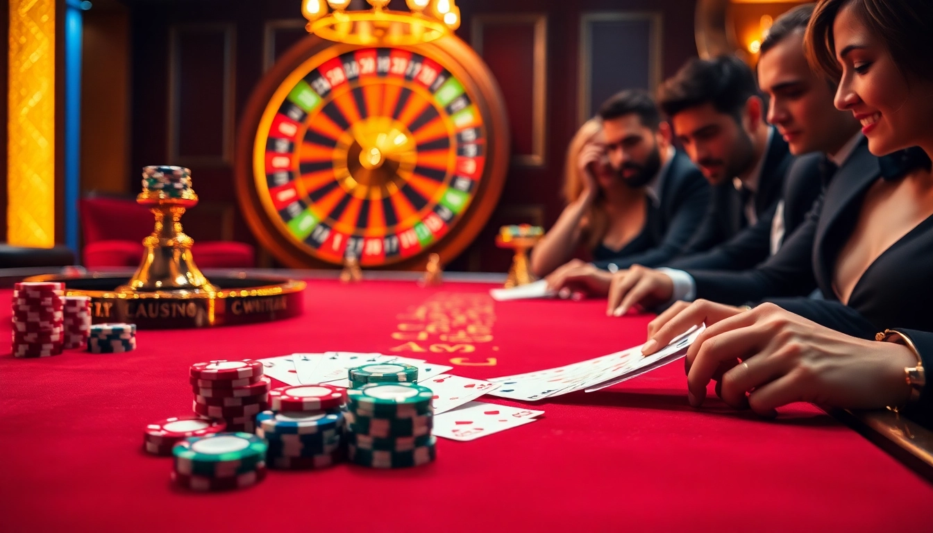 Engage in a thrilling casino experience at mk8.sh with vibrant poker chips and cards.