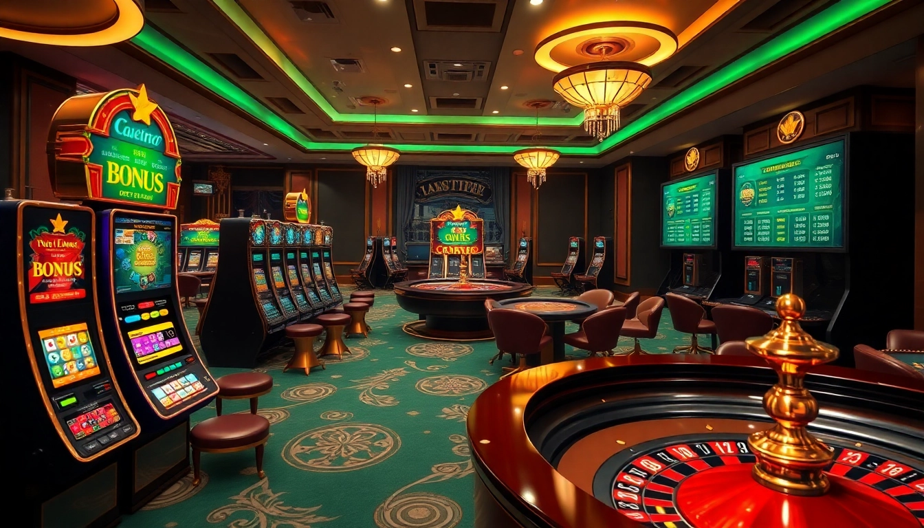 Experience the excitement of 78winbiz.com with a thrilling casino scene featuring vibrant games and lighting.