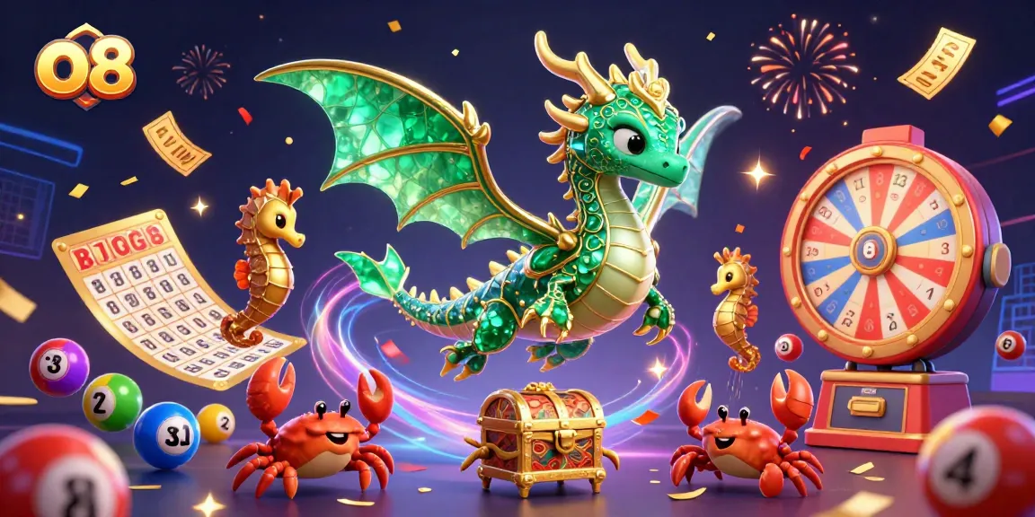Engage in winning strategies with o8’s vivid casino games and lottery elements in a dynamic 3D scene.