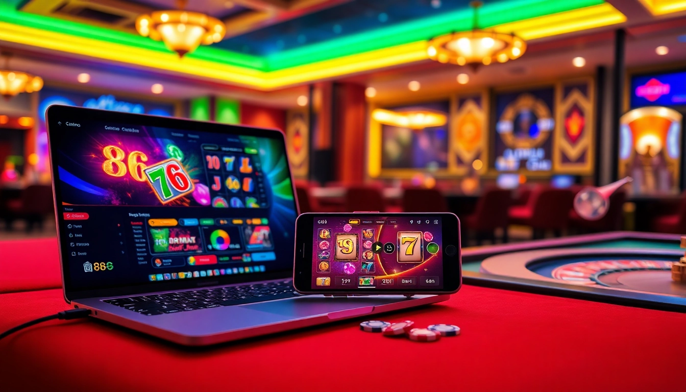 Engaging online gambling experience at trang chủ 888b with vibrant games and interface.