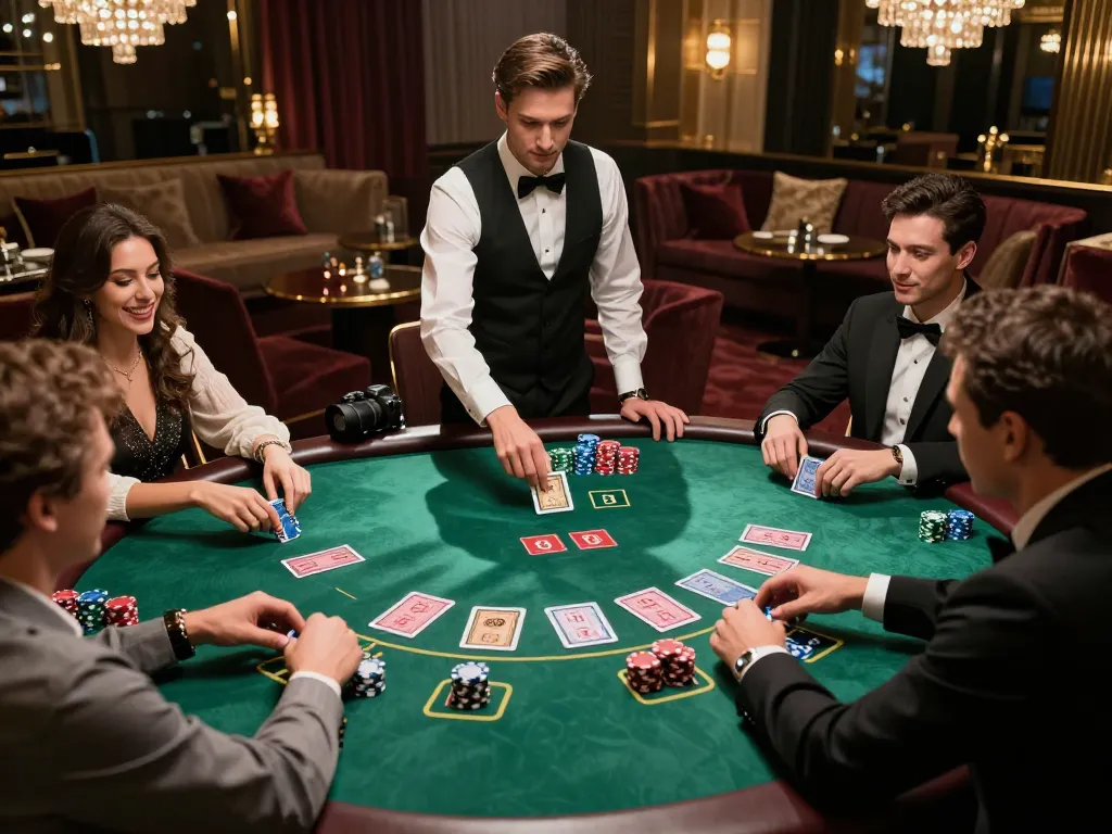 Engaging blackjack table scene showcasing thrilling gameplay at the go 88 casino.