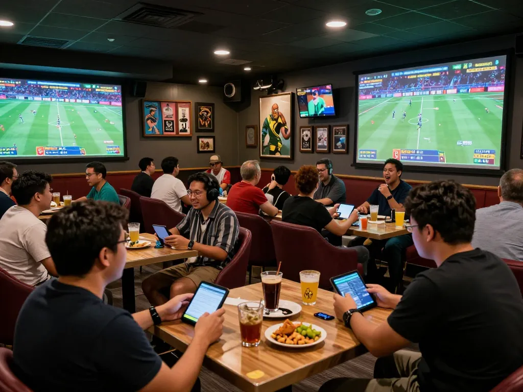 Fans analyzing kèo nhà cái 5 odds while engaging in exciting sports betting