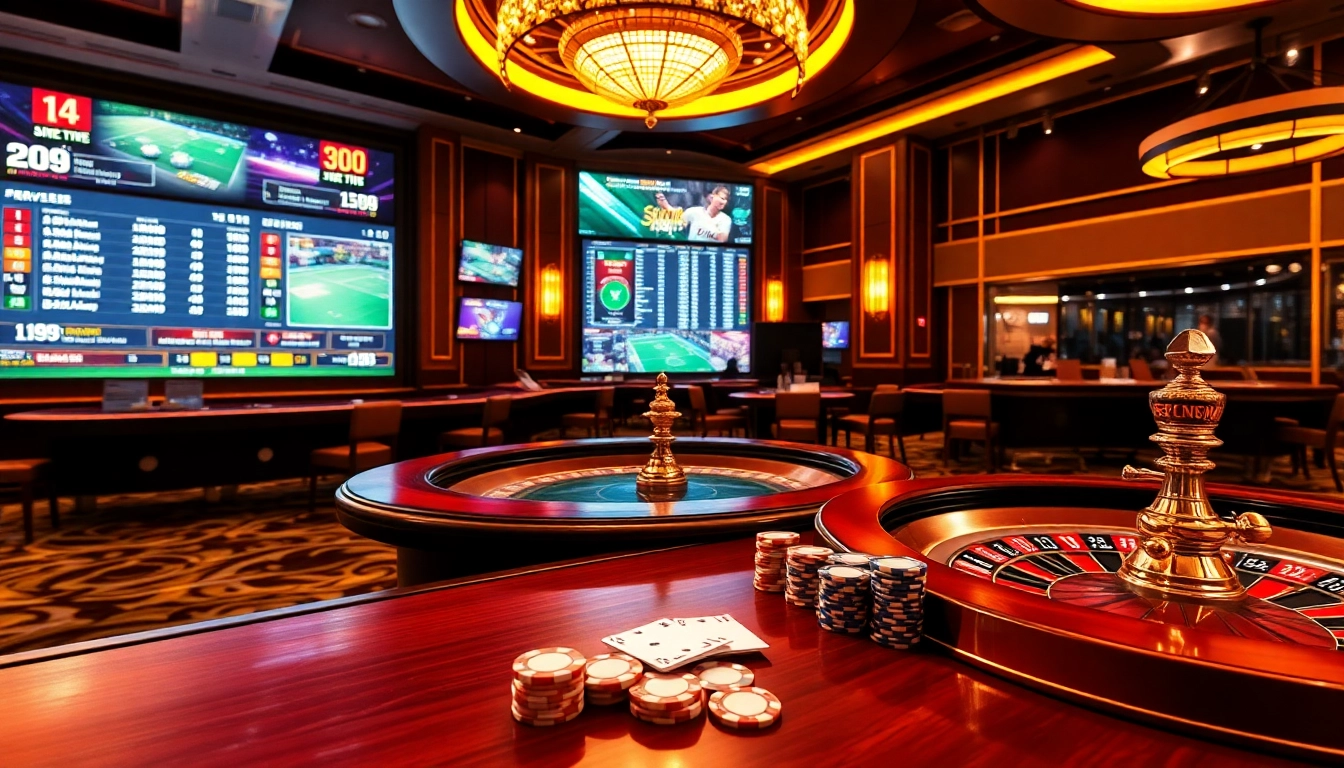 Experience thrilling sports betting with lương sơn tv bóng đá at a luxurious casino.