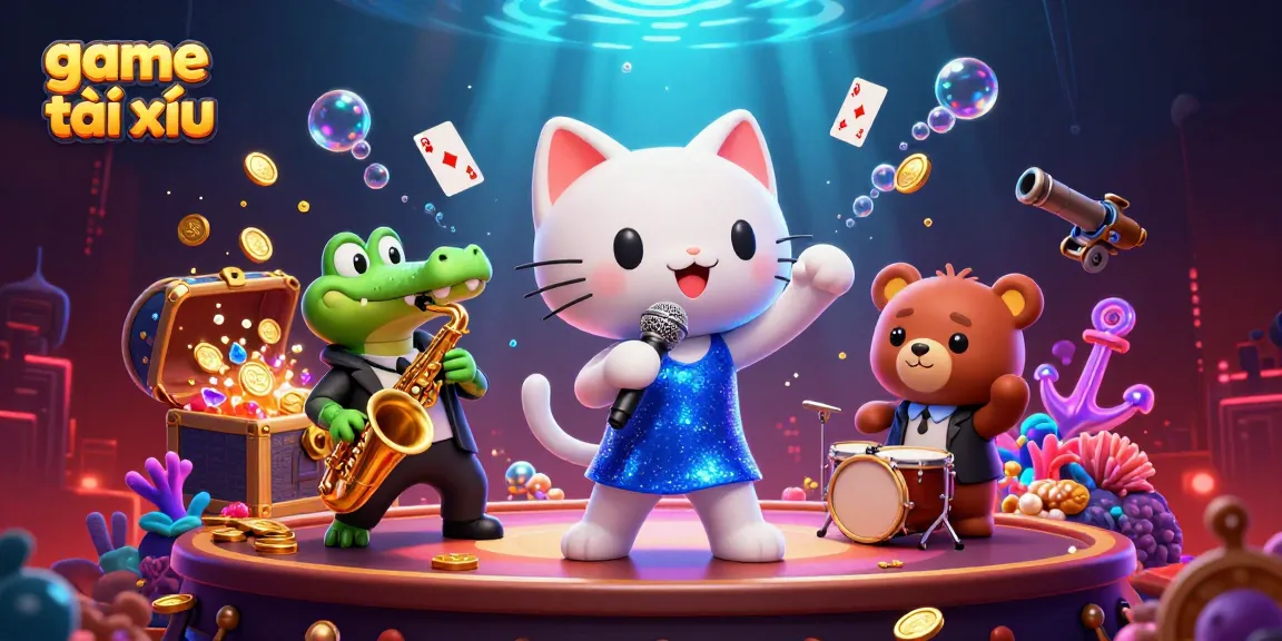 Experience thrilling game tài xỉu online with vibrant characters and dynamic casino elements