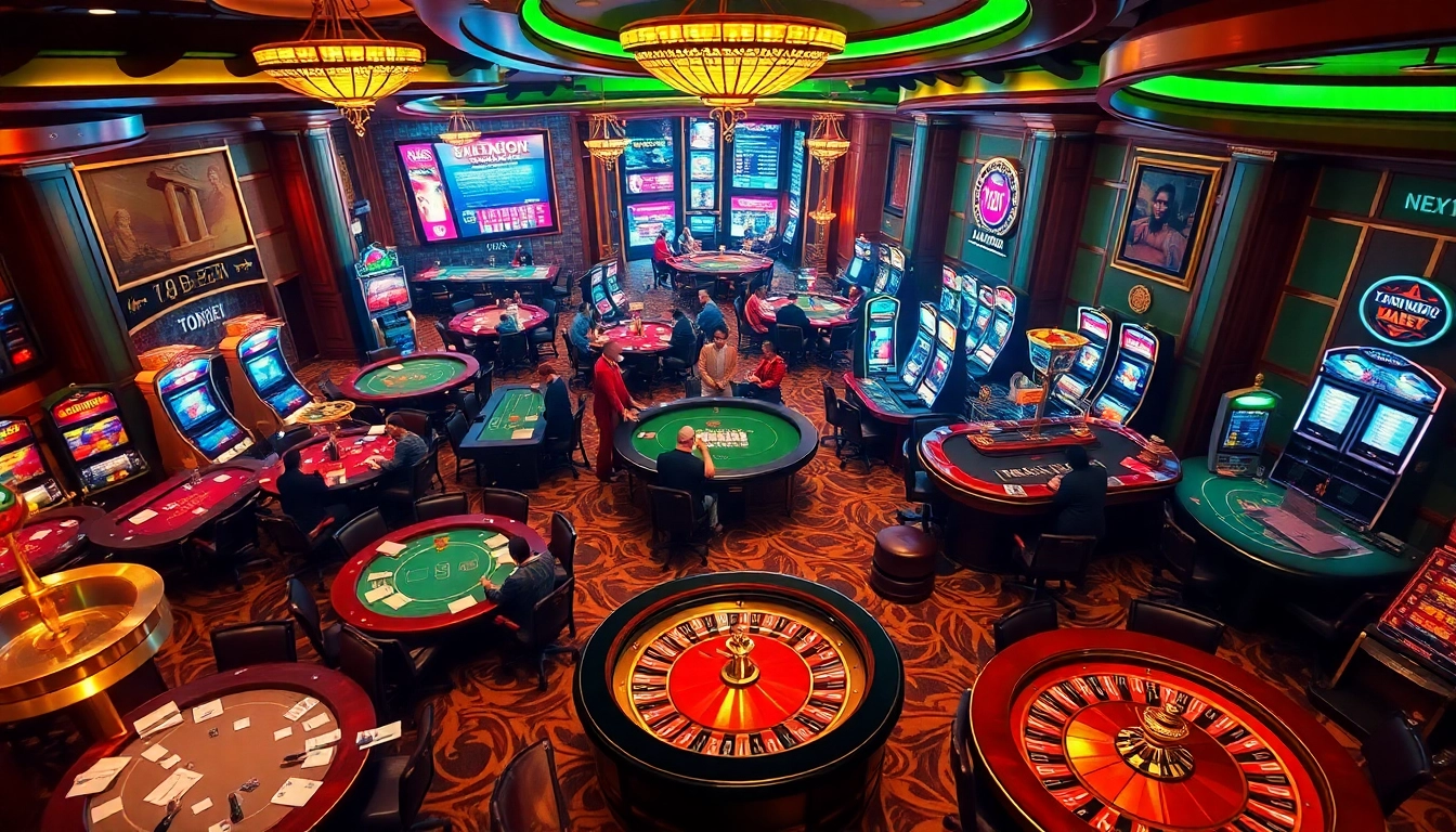 Experience high-stakes excitement with an 8k bet action scene featuring vibrant casino games.