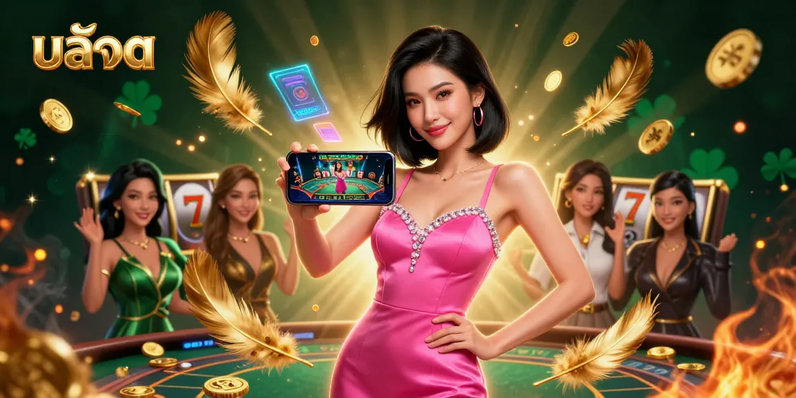 Experience the excitement and rewards of สล็อต in this vibrant, immersive 3D casino illustration.