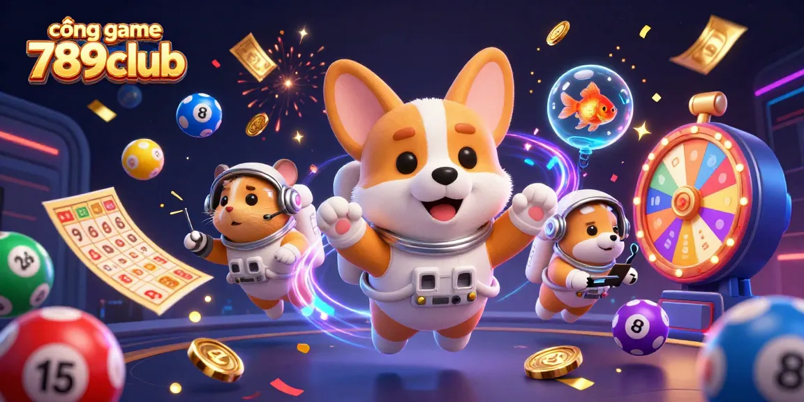 Play thrilling games at cổng game 789club amidst a cosmic casino adventure.