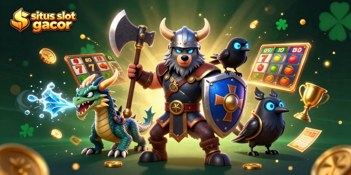 Experience thrilling wins at situs slot gacor with exciting slot games in a vibrant 3D illustration.