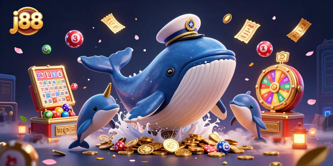 Experience the excitement of j88 with a vibrant casino scene full of playful characters and dynamic elements.