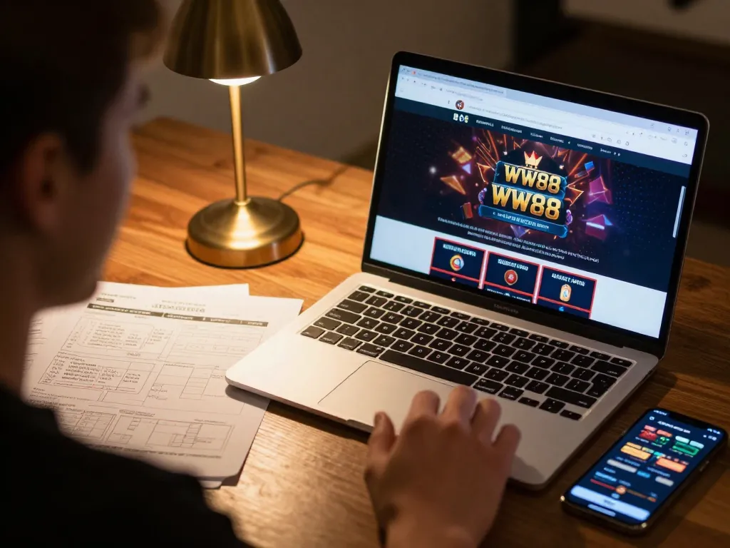 Engaged player using digitalwala for online casino gaming strategy at home.