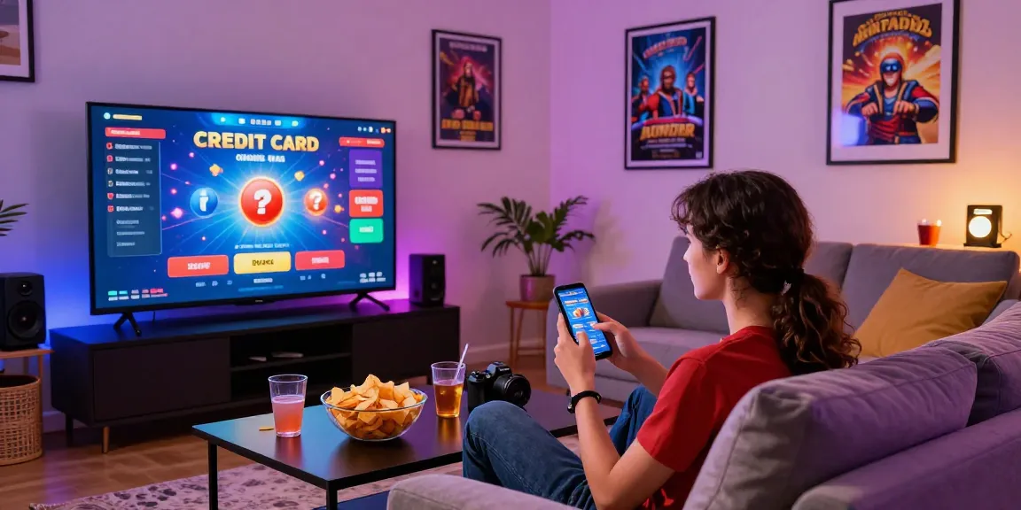 An engaging gaming scene at home showcasing credit card casino games on a large screen, reflecting the excitement of https://transact.org.uk in 2026.