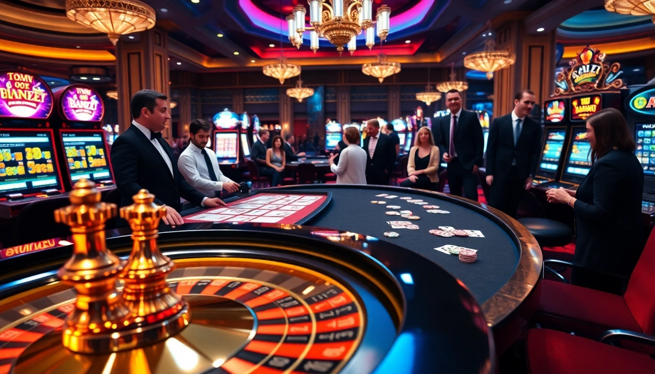 Experience the excitement of gambling at https://hm88.blue/ with vibrant casino tables, cards, and chips.