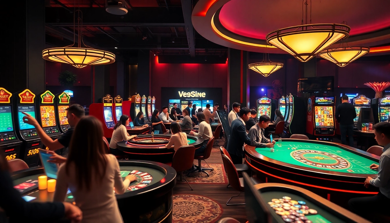 Engage with V9bet.ce in a dynamic online casino atmosphere featuring diverse players and vibrant games.
