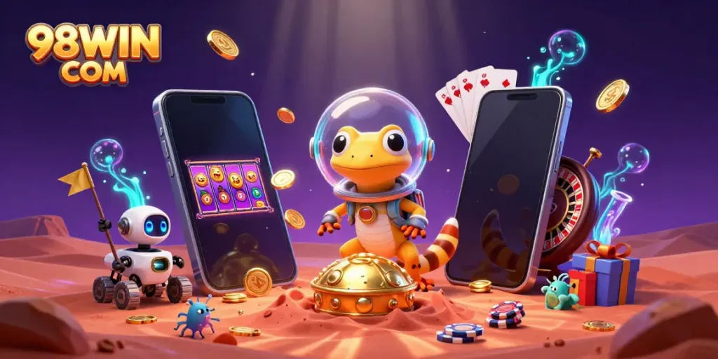 Explore thrilling games at 98WIN COM while enjoying a vibrant casino experience with captivating elements.