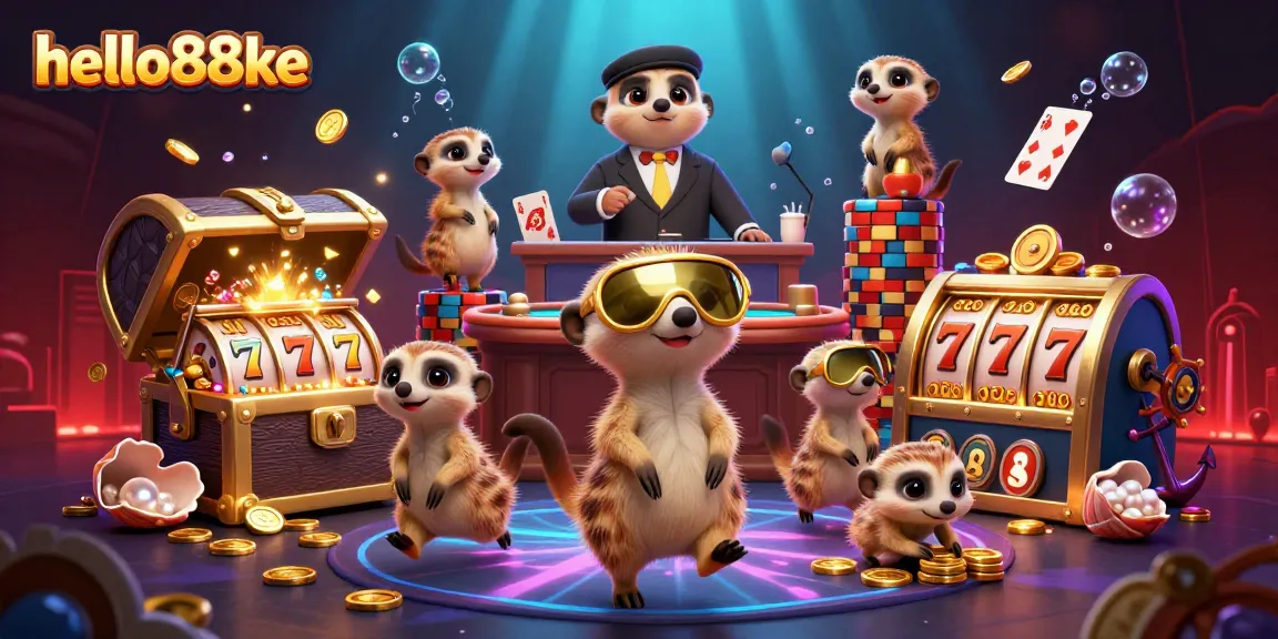 Engage with thrilling games at hello88ke – meerkats running a vibrant casino featuring dynamic elements.