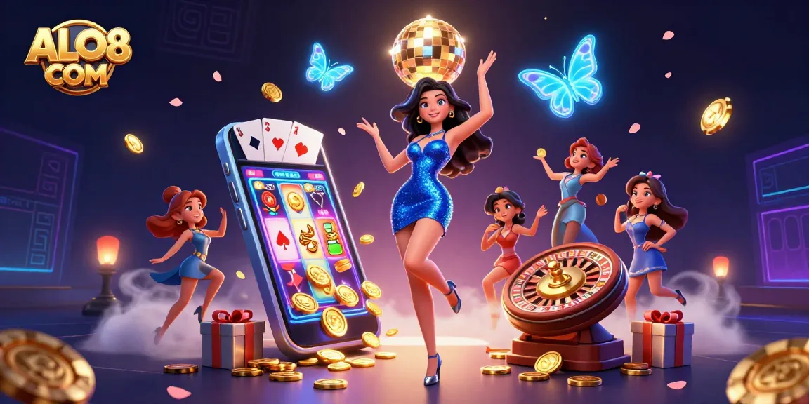 Experience thrilling casino gameplay with ALO8 COM's vibrant online atmosphere of excitement and winning.