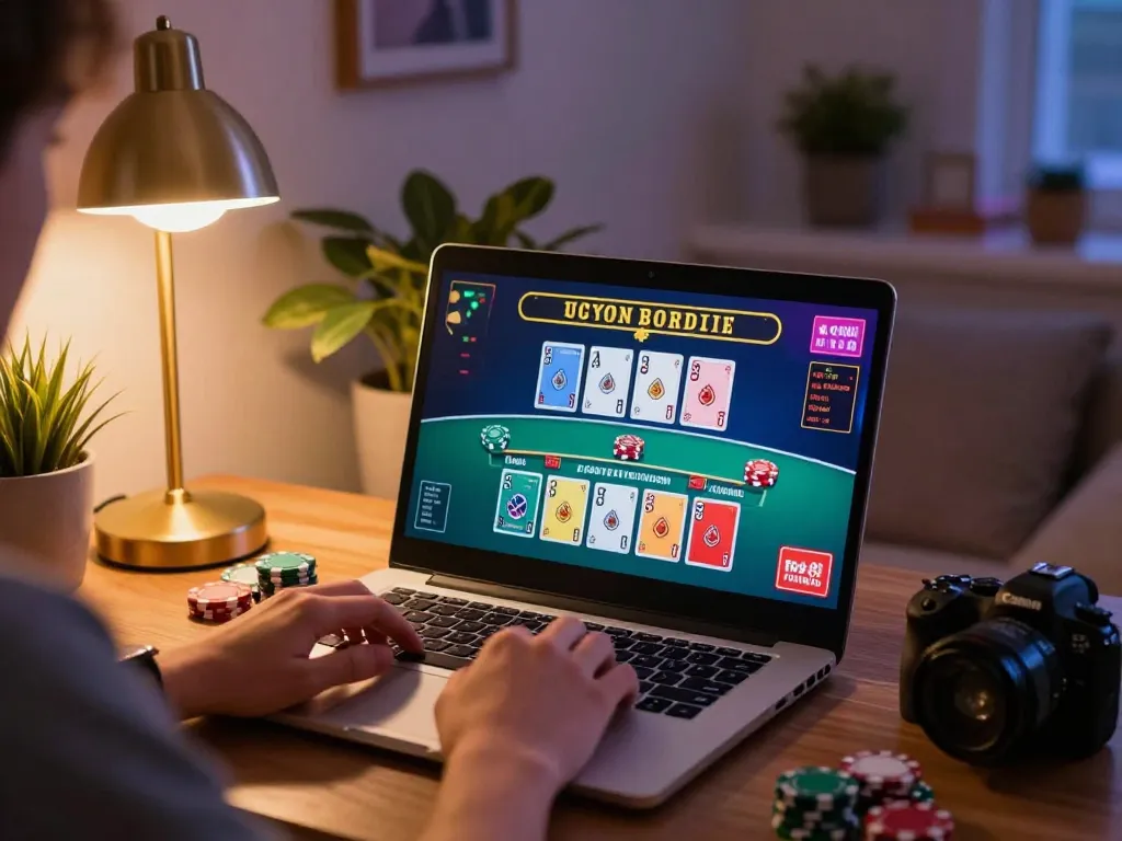 Engaging online gameplay experience at nk88 trang chủ with live dealer blackjack on a laptop