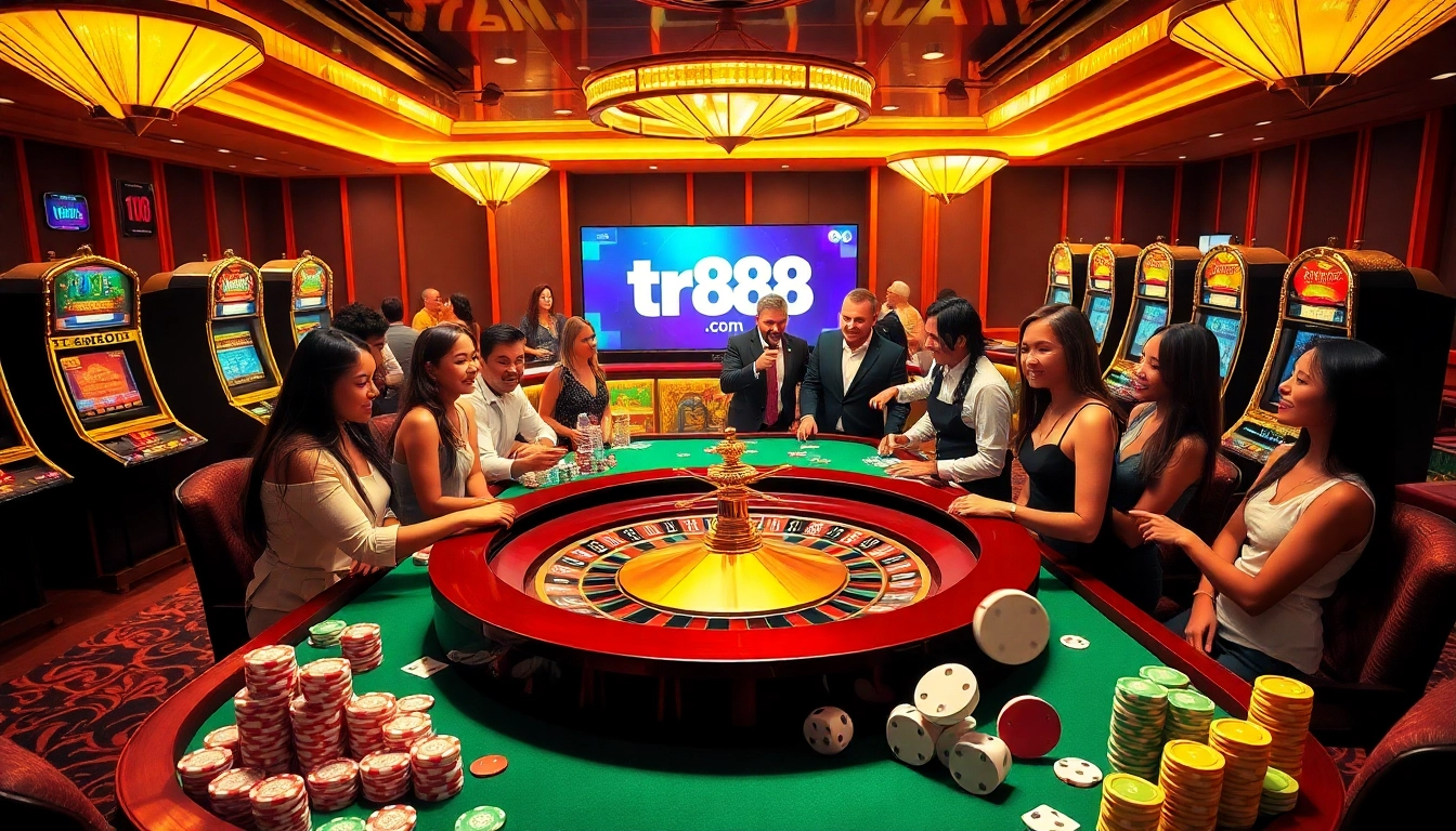 Experience the thrill of gambling at tr88.com with exciting casino games and vibrant roulette action.