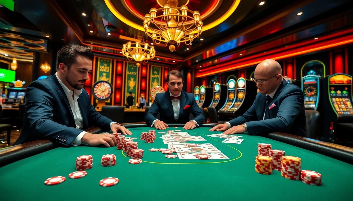 Experience thrilling gameplay at nk88.com with vibrant casino tables and an engaging poker scene.